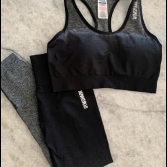 Gymshark Adapt Ombré Set in Black Marl - Picture 2 of 8